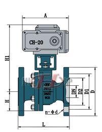 ZAJQ電(dian)動(dong)調(tiao)節球(qiu)閥 (配CHR)