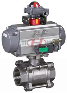 Q611F氣(qi)動(dong)內(nei)螺(luo)紋(wen)球(qiu)閥(fa) (三(san)片(pian)式(shi)閥(fa)體(ti))