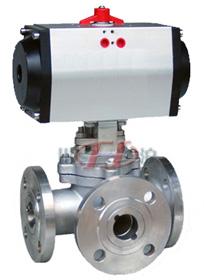 Q644/5氣動(dong)三通(tong)球(qiu)閥 (配(pei)GT氣缸)